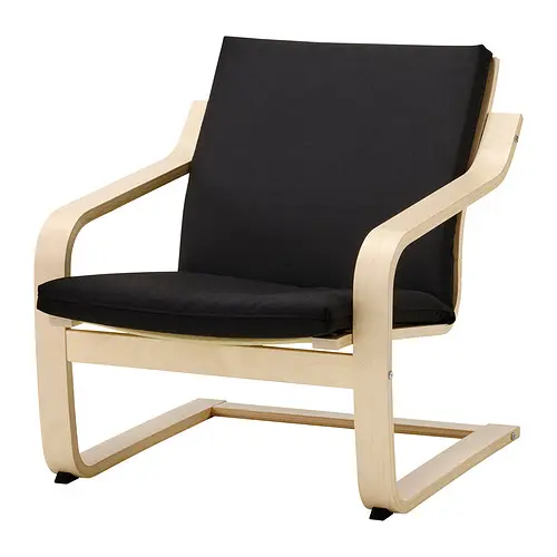 Black Wooden Armchair