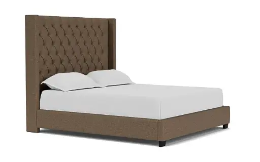 Westerly Upholstered Bed in Brown